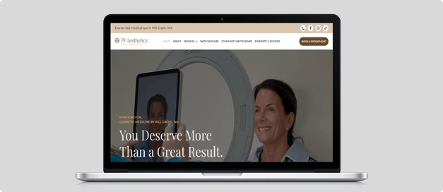 Medical Website Redesign Aesthetic healthcare medicine website redesign