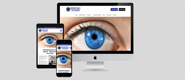 Medical Website Redesign Modern Eye Care website redesign services