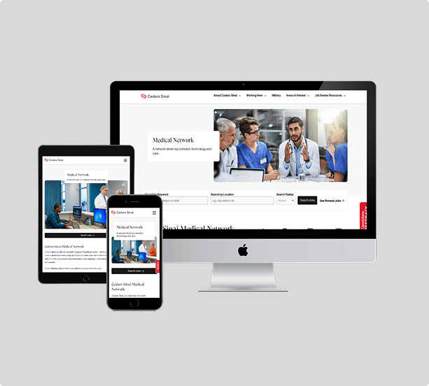 Medical group practice website design