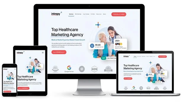 Medical spa custom website design portfolio