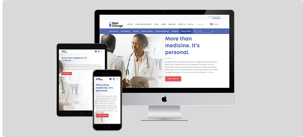 Orthopedic patient eligibility check website page design