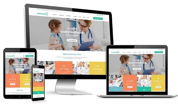 Pediatric Care Website Design portfolio