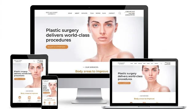 Plastic surgery clinic website portfolio