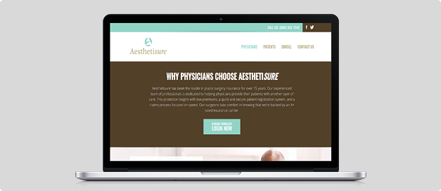 aesthetic surgery website design