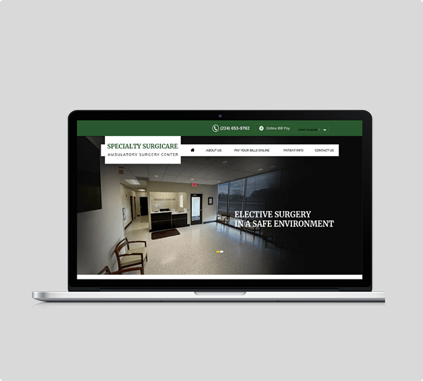 Medical Website Redesign Medical surgery website redesign services