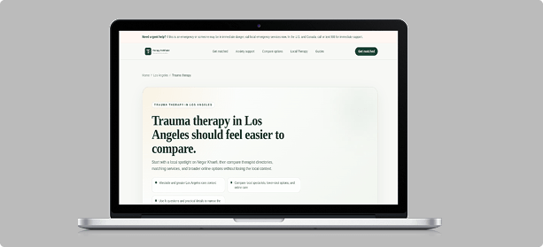 Online therapy intake form website design
