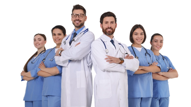 Medical Website Redesign Medical team featured on healthcare website redesign