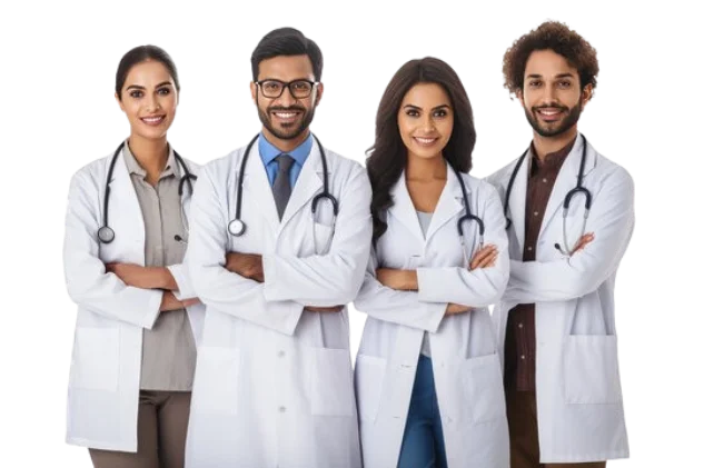 Healthcare professionals team portrait