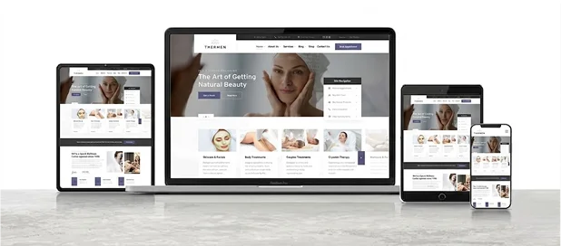 Professional medical clinic website interface