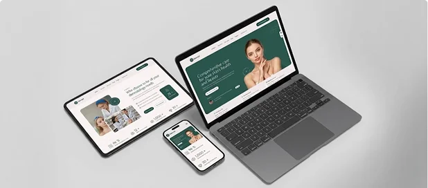 Modern medical practice website design